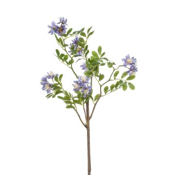 Artificial daphne branch HUASCA, blue, 3ft/100cm