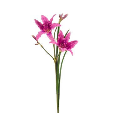 Artificial daylily ZAXIL with flowers, violet, 30"/75cm