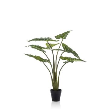 Artificial plant Alocasia Sanderiana MUNAY in decorative pot, green, 3ft/100cm