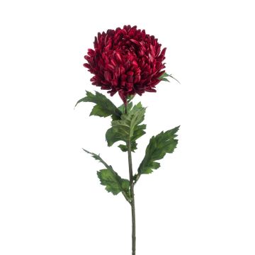 Artificial chrysanthemum LAZO, dark red, 30"/75cm