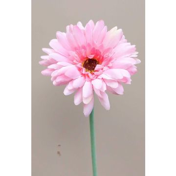 Artificial gerbera flower TEUDELINDE, pink, 22"/55cm, Ø3.1"/8cm