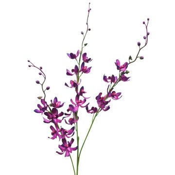 Artificial flower branch Cymbidium orchid MONDEGO, violet, 3ft/95cm