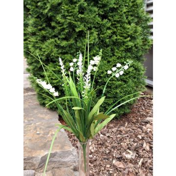 Decorative bouquet SIVIKELO, lily of the valley, lavender, spike, white, 16"/40cm