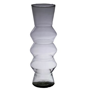 Decorative vase ERCELINA made of glass, recycled, clear, 36cm, Ø13cm