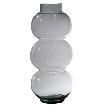 Vase made of glass HERIBETO, recycled, clear, 40cm, Ø16cm