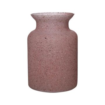 Glass lantern HANNA EARTH, granite-red, 20cm, Ø14cm