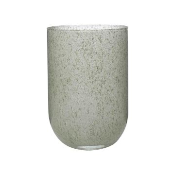 Glass decorative vase MARISA, granite-green, 20cm, Ø14cm