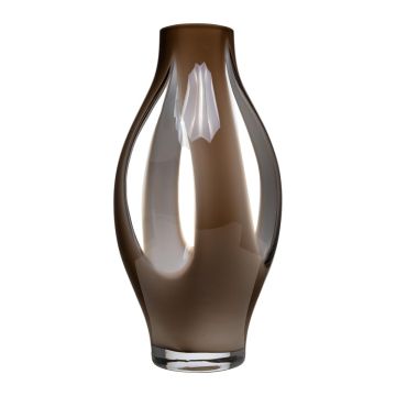 Decorative vase PROSPERO made of glass, 40cm, Ø21cm