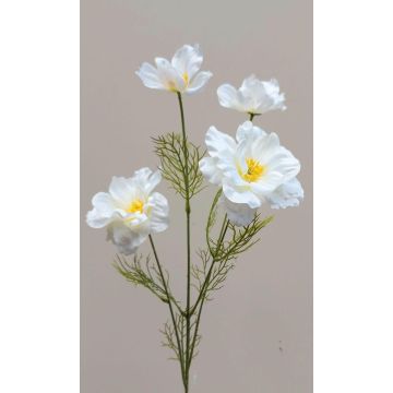 Decorative flower branch Cosmos PRESTIOSA, cream-white, 30"/75cm