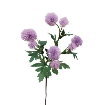 Artificial flower branch Globe thistle TRAUDLINDE, purple, 22"/55cm