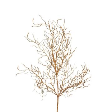 Decorative willow branch DONATELLA, gold, 28"/70cm