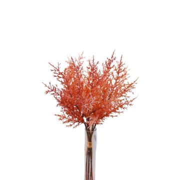 Artificial asparagus sprengeri bunch RUBIOLTA, salmon, 14"/35cm