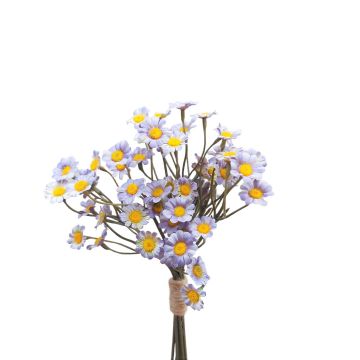 Artificial chrysanthemum bunch WEMKE, light purple-blue, 14"/35cm