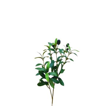 Artificial olive branch NARKADA with fruits, green, 20"/50cm