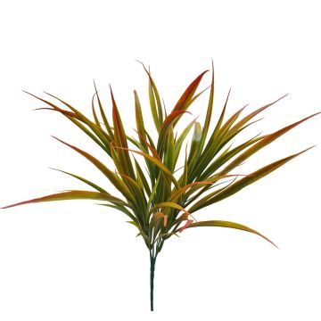 Artificial reed grass KANZILE on spike, green-red, 12"/30cm