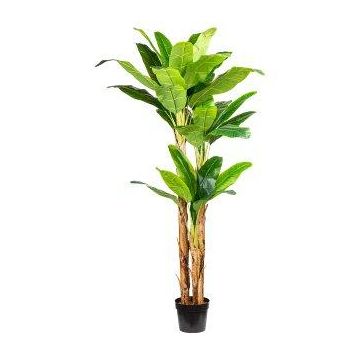 Artificial palm Banana plant FABIEN in decorative pot, 8ft/240cm