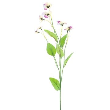 False branch Pansy YENIA, pink-fuchsia-cream, 24"/60cm