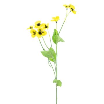 False branch Pansy YENIA, yellow, 24"/60cm