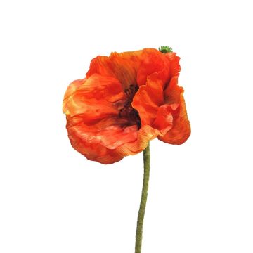 Artificial poppy ANKANG, orange, 28"/70cm