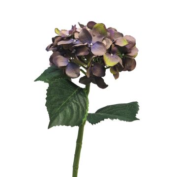 Artificial hydrangea FUXIANG, violet-green, 20"/50cm