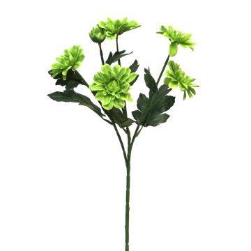 Artificial chrysanthemum branch LONGBAO, green, 24"/60cm