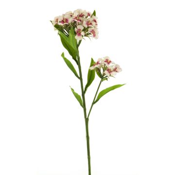 Artificial carnation branch YUFENG, cream-pink, 24"/60cm