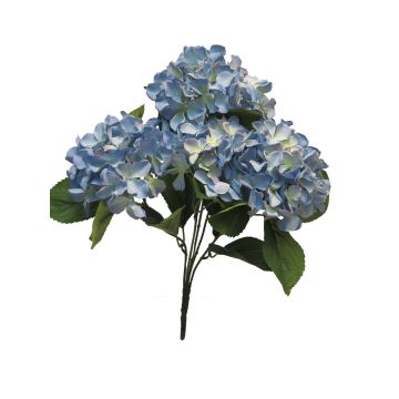 Artificial hydrangea LINJIA on spike, blue, 18"/45cm