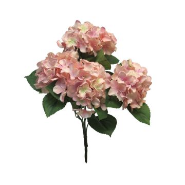 Artificial hydrangea LINJIA on spike, pink, 18"/45cm