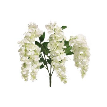 Decorative wisteria branch JIALAN, cream, 31"/75cm