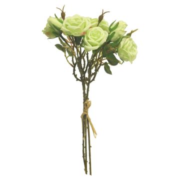 Artificial bunch of roses ZIMIN, green, 12"/30cm