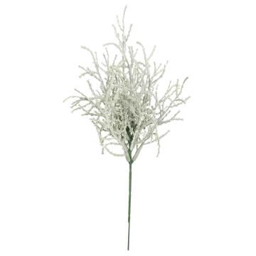 Artificial santolina plant ATING on spike, grey-white, 9"/22cm