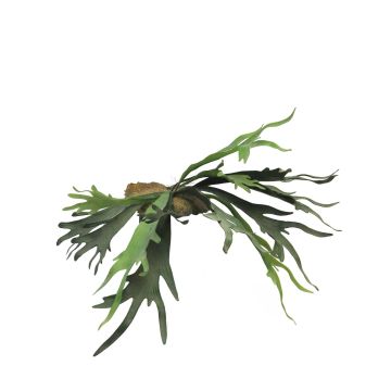 Fake deer fern plant KONGXI on spike, green, 20"/50cm