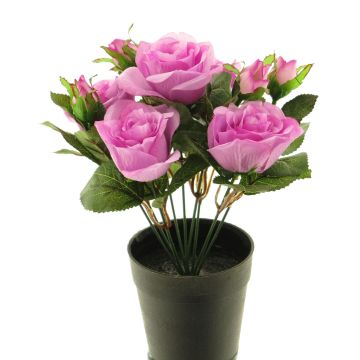 Artificial rose ZHIXIAO, purple, 10"/25cm