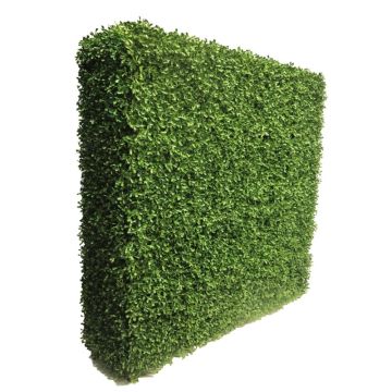 Artificial boxwood hedge FRITZ, metal frame, 3ftx12"x3ft/100x30x100cm