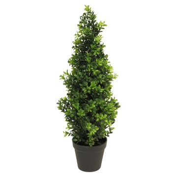 Artificial boxwood pyramid TOM, in pot, 24"/60cm