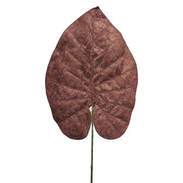 Artificial philodendron Scandens leaf AOSHEN, brown, 28"/70cm