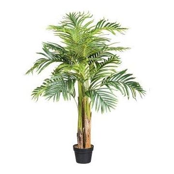 Artificial palm tree Areca UZIEL in decorative pot, 4ft/130cm