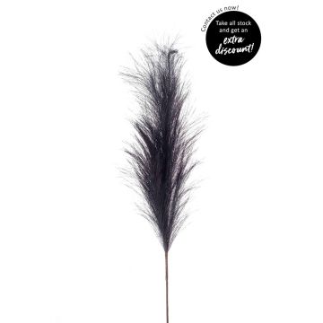 Decorative branch Pampas grass panicle NYX, dark blue, 3ft/100cm