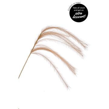 Artificial branch Feather grass panicles LUMINIA, beige, 4ft/135cm