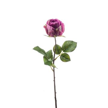 Artificial rose POPI, violet-green, 22"/55cm