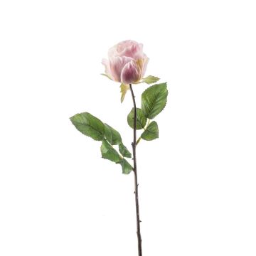 Artificial rose POPI, pale pink, 22"/55cm