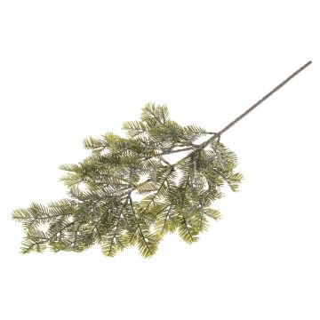 Decorative yew branch ARUWIMI with glitter, green, 26"/65cm