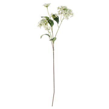 Artificial snowball branch LINDIWE, white-green, 28"/70cm