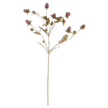 Artificial globe amaranth TUSIUNE, dry look, dusky pink, 28"/70cm