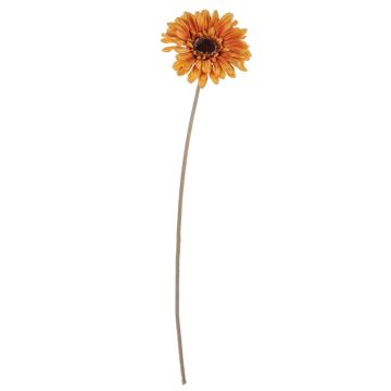 Plastic flower Gerbera TUNGUSKA, dry look, orange, 20"/50cm