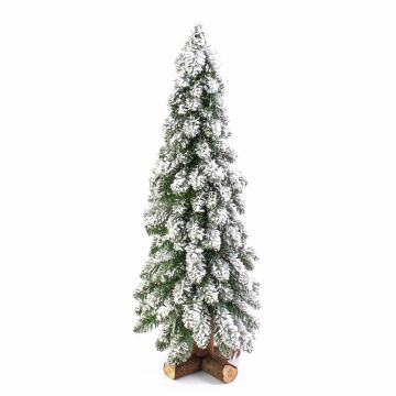 Fake Fir tree MONTREAL, snow-covered, white, 3ft/90cm, Ø 14"/35cm