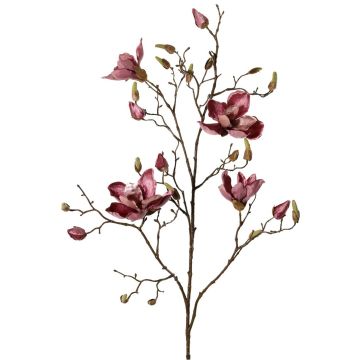 Velvet magnolia branch JACKA, dusky pink, 3ft/105cm