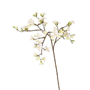 Artificial apple blossom branch SADAKA with blossoms, cream, 3ft/100cm