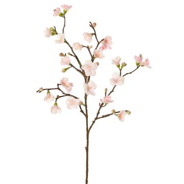 Artificial apple blossom branch SADAKA with blossoms, light pink, 28"/70cm