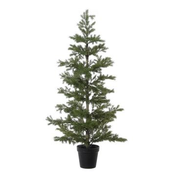 Artificial Christmas tree EDELIRA in decorative pot, 3ft/90cm